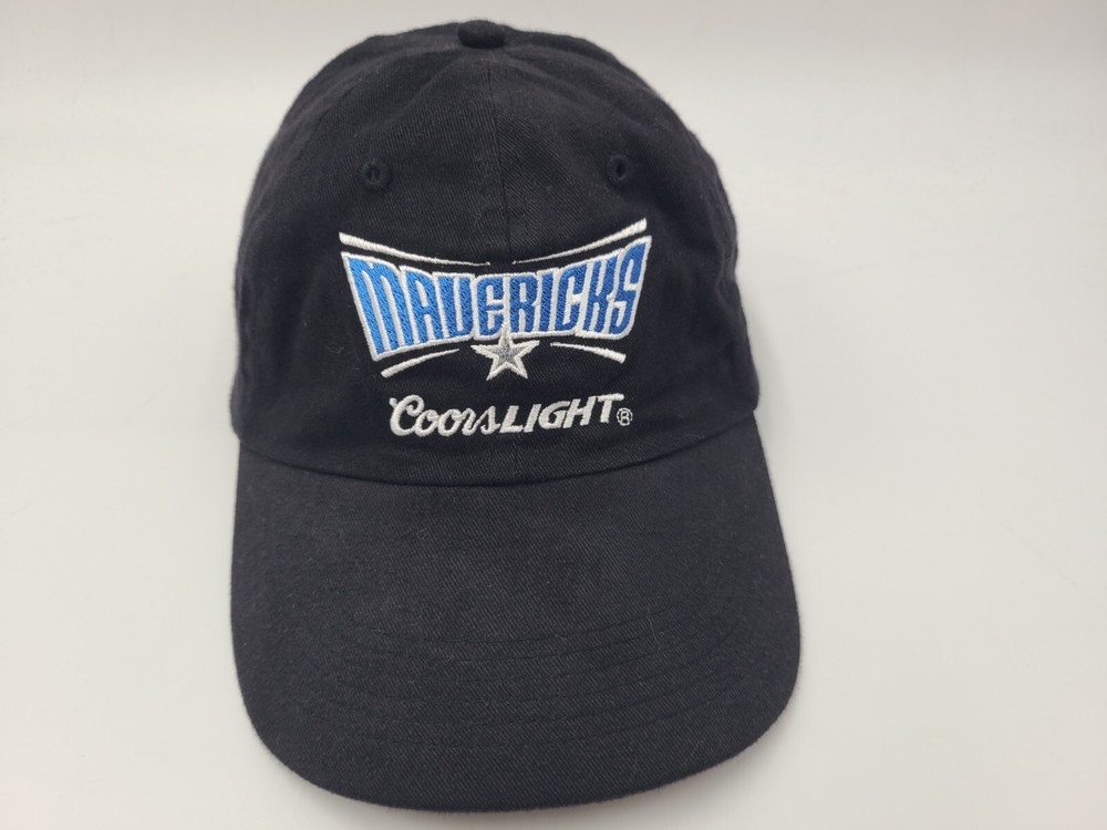Dallas Mavericks Coors Light NBA Adjustable Hat for Men and Women in Black