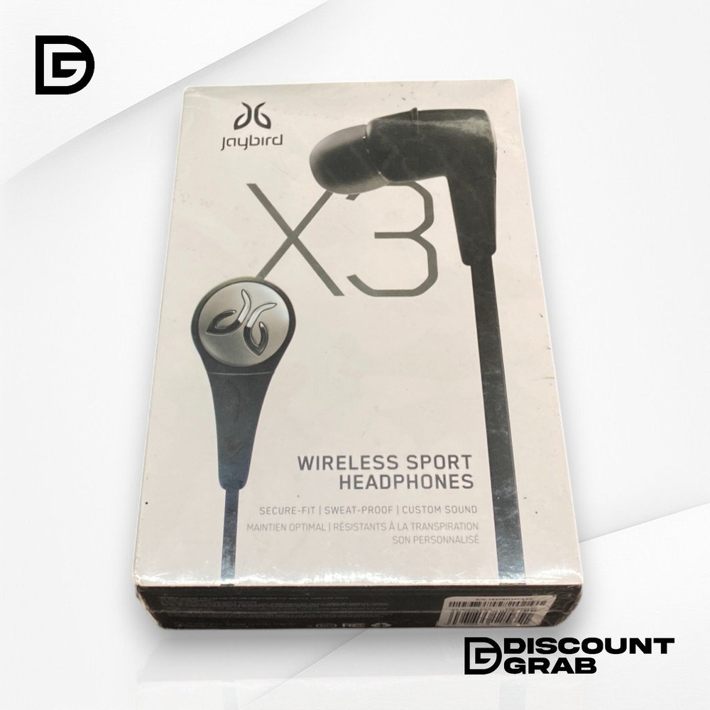 Jaybird X3 Wireless Sport Headphones Black Brand New Sealed