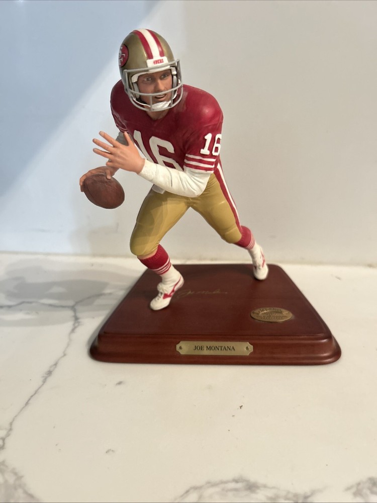 Danbury Mint Joe Montana NFL San Francisco 49ers All-Star Figurine BROKEN FINGER