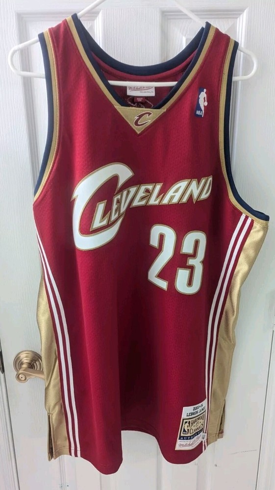 LeBron James 2003-04 Cleveland Cavaliers Authentic Wine Jersey XL 48