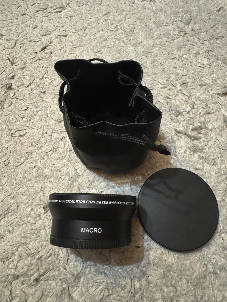 Bower DSLR Pro MC AF Digital Wide Converter Macro 0.45x72mm Lens Nice Shape