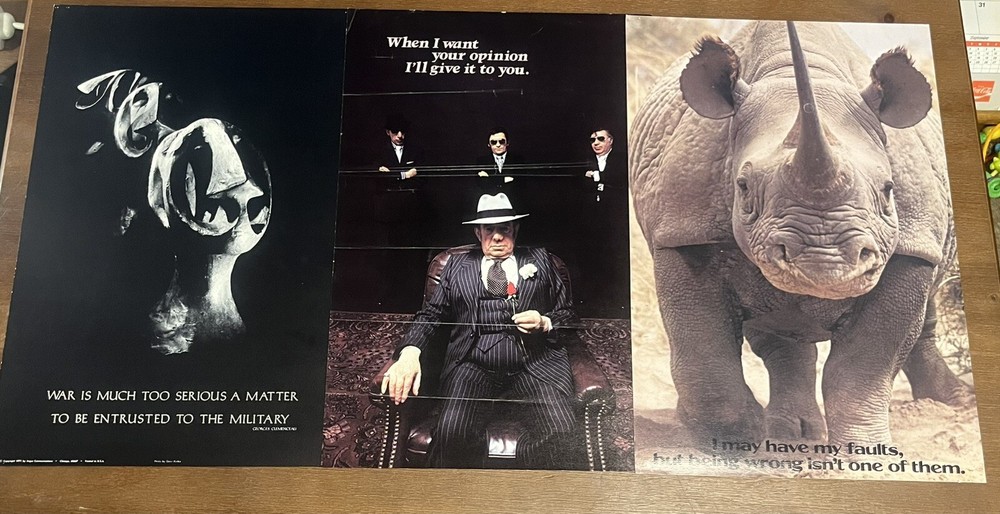 Vintage 1980’s ARGUS Poster Lot Of 11