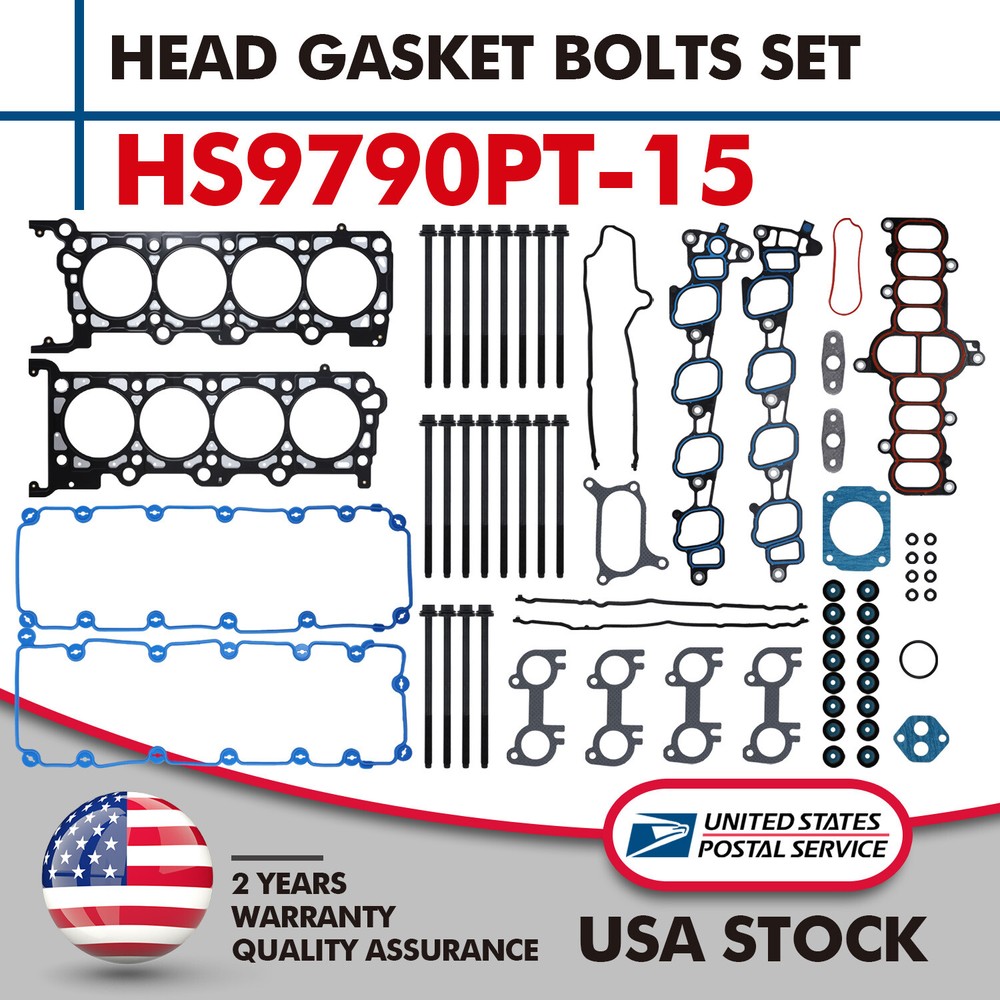 HS 9790 PT-15 Cylinder Head Bolt Kit for Ford F150 F250 F350 E350 Trucks
