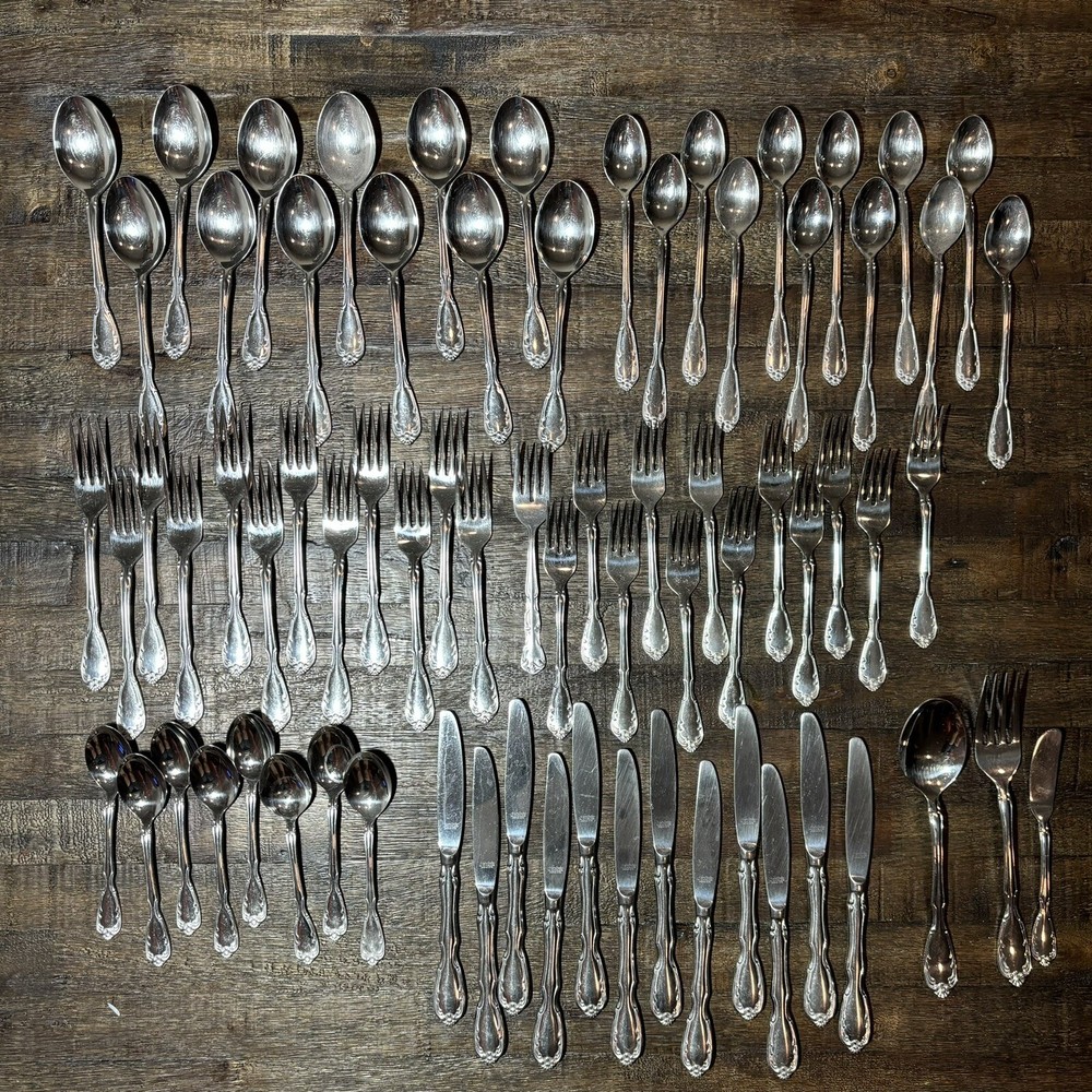 72 Piece Set | Noritake Serenade Stainless Japan 18/8 Silverware Set