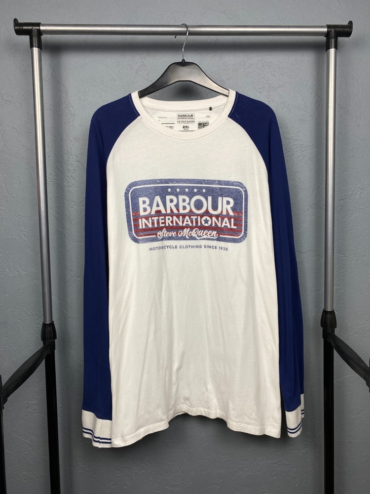 Barbour International Steve McQueen Mens Long Sleeve T-Shirt Size XXL