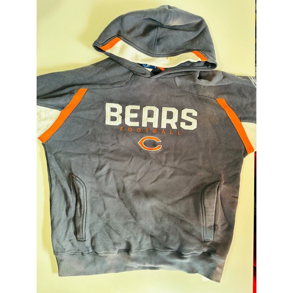 Reebok NFL Chicago Bears Football Pullover Hoodie Men's Sz M Long Sleeve Cotton