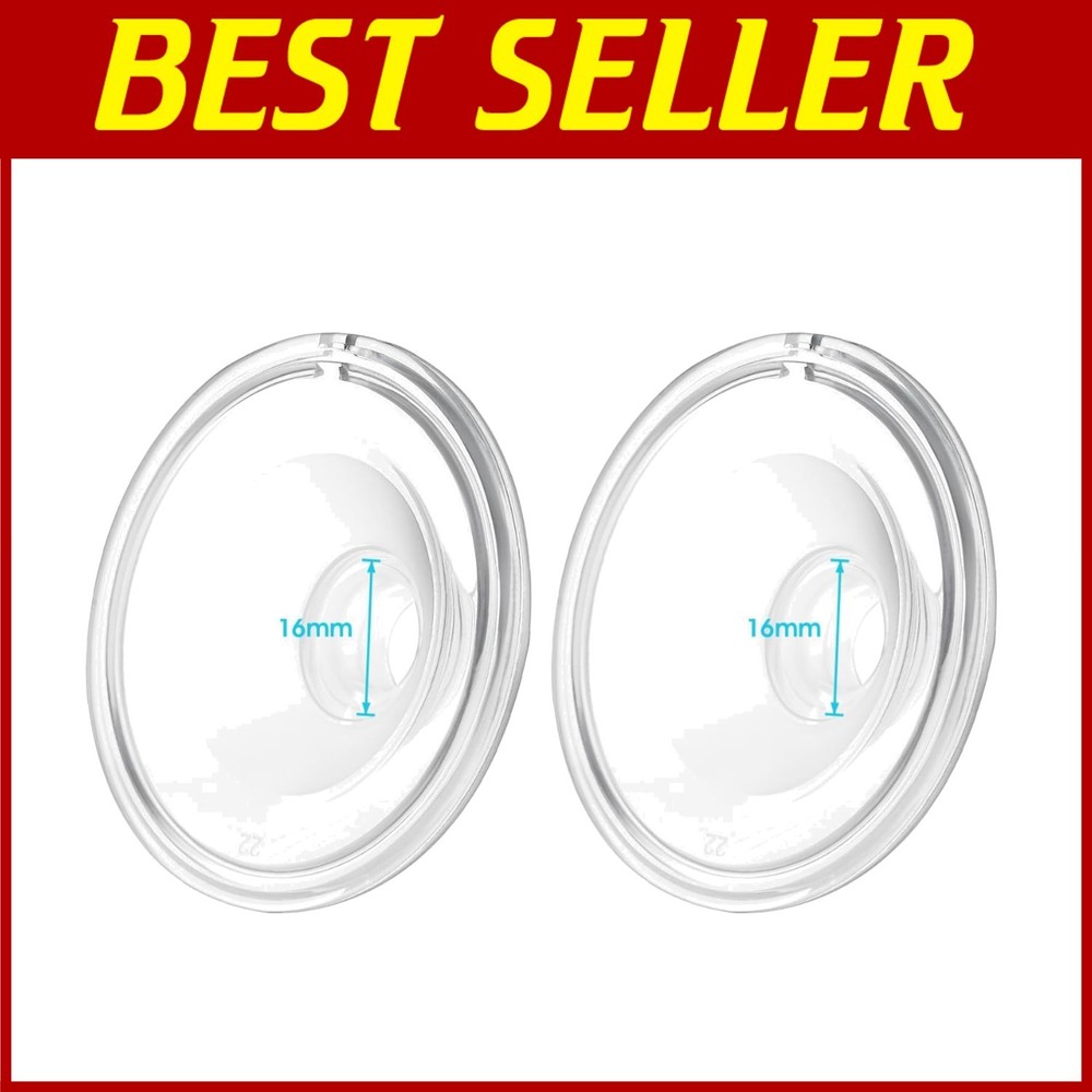 Lightweight 16mm Silicone Breast Pump Flanges Easy to Clean for Comfortable Pumping