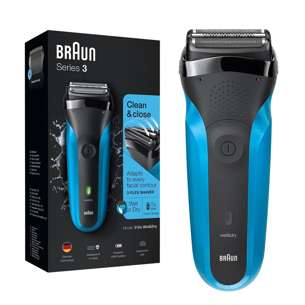 Braun Dry Electric Shaver for Men/Rechargeable, Sensitve shave for Skin Comfort
