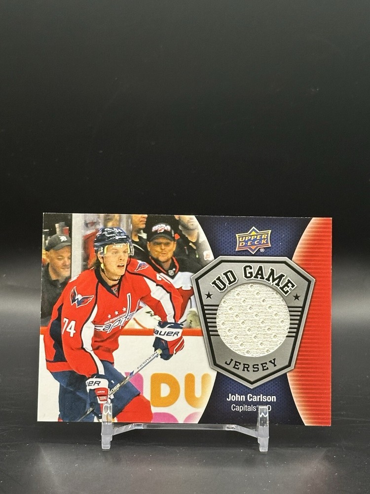 2016-17 Upper Deck UD Game Jersey John Carlson Hockey Card GJ-CA.1
