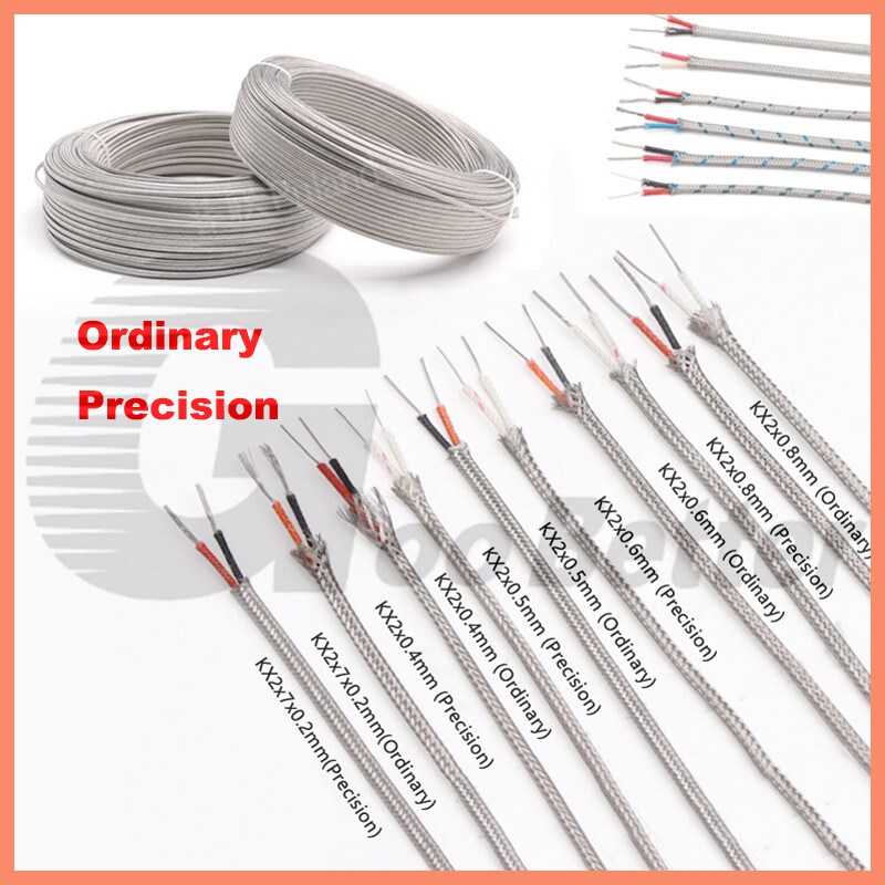 K Type Thermocouple Compensating Shielded Braided Extension Cable Wire High Temp