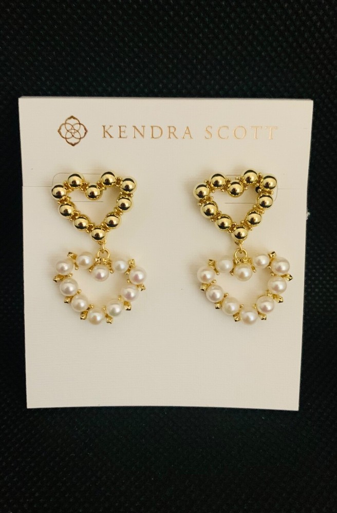 $98 KENDRA SCOTT ASHTON 14K GOLD HEART 1.5