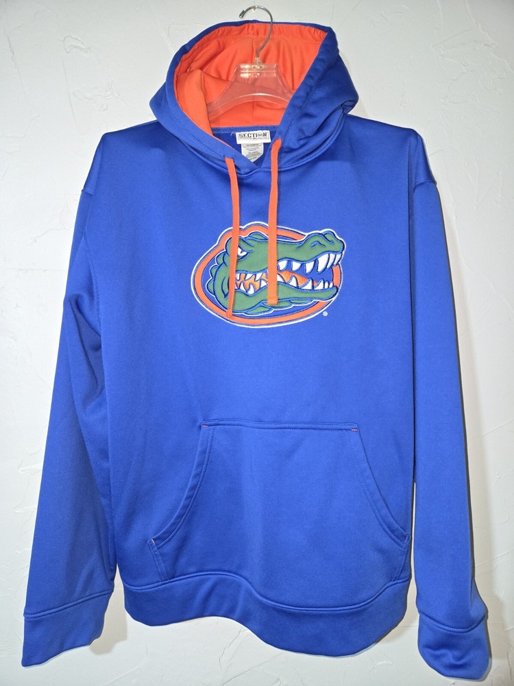 Florida Gators NCAA College Football Majestic Section 101 L Blue Hoodie