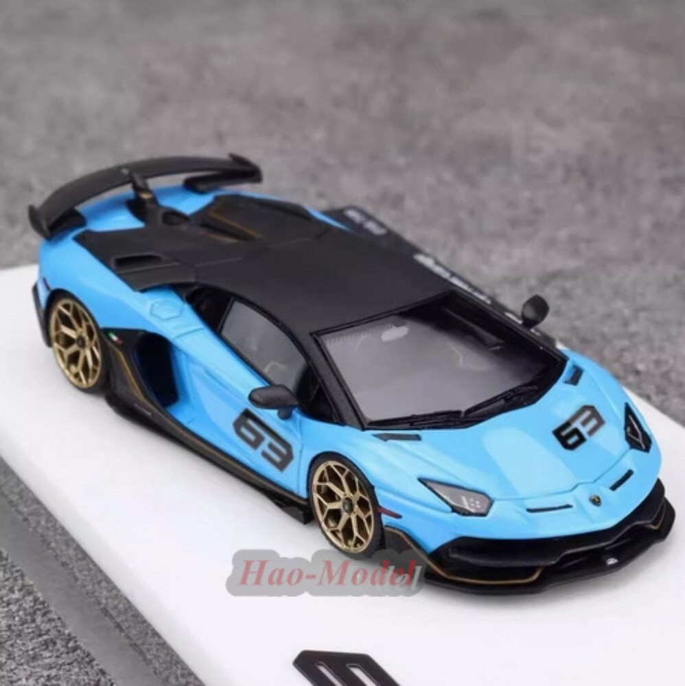TARDIS 1:64 Lamborghini Bull SVJ Resin Metal Diecast Car Model Display Ornaments