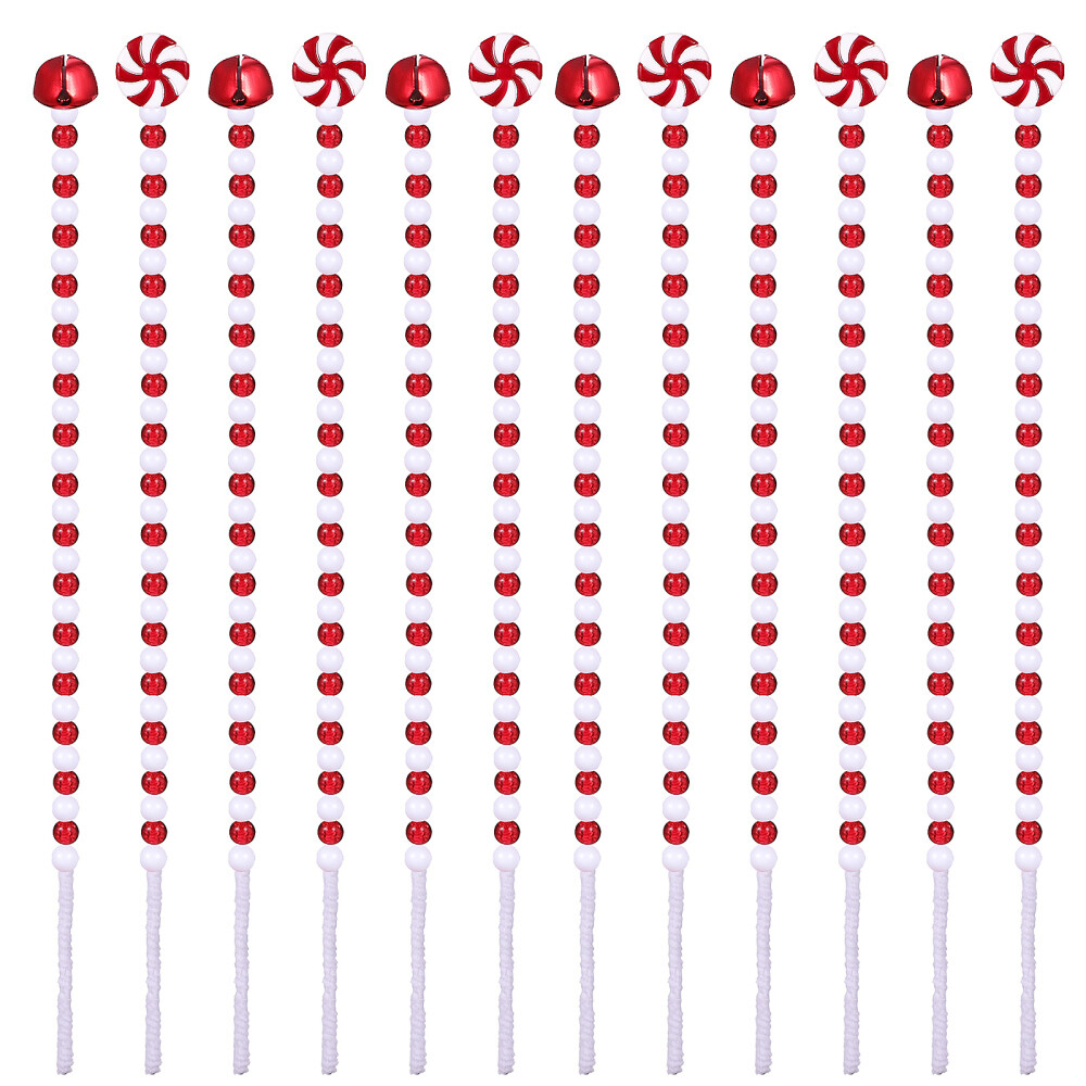 20 Pcs Candy Decorations Red Christmas Ornaments Bell Ornaments For Christmas