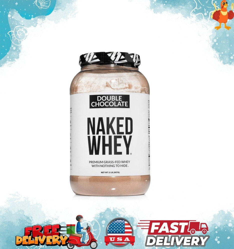 Grass Fed Double Chocolate Whey Protein Powder Non-GMO Soy Gluten Free