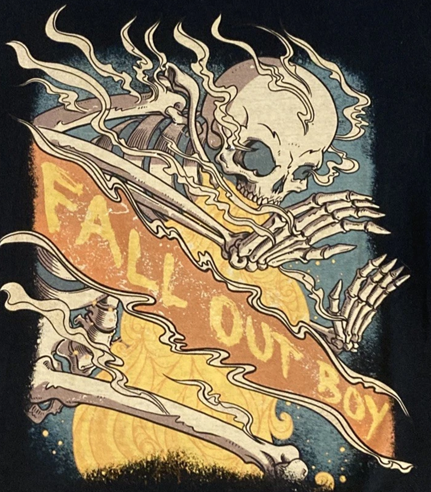 Fall Out Boy Save Rock and Roll Tour Vintage Graphic Tee