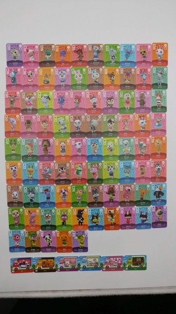 Animal Crossing NFC Mini Cards / 91pcs / 001-085 + S1-S6 Switch/Switch Lite