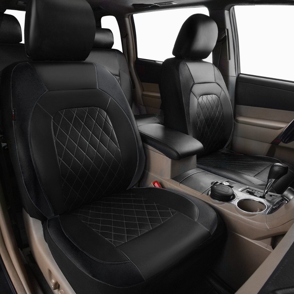 Front Car Seat Covers Cushion PU Leather Seat Protector Pad Fit For Ford Focus