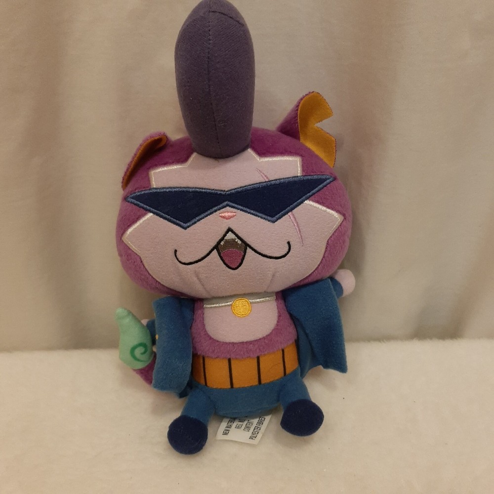 Hasbro Yo-Kai Watch Baddinyan 8-Inch Purple Anime Cat Plush Toy Level 5