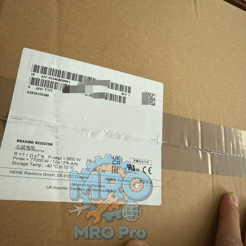 JJY:023454020001 Brand New Product Braking resistor DHL Shipping