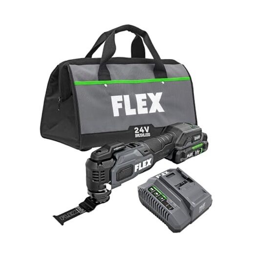 24V Brushless Cordless Oscillating Multi-Tool with 20K OPM and 2.5Ah Battery