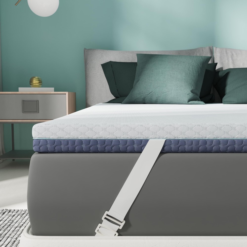 2 Inch Memory Foam Mattress Topper Queen Size, Soft Mattress Topper for Back ...