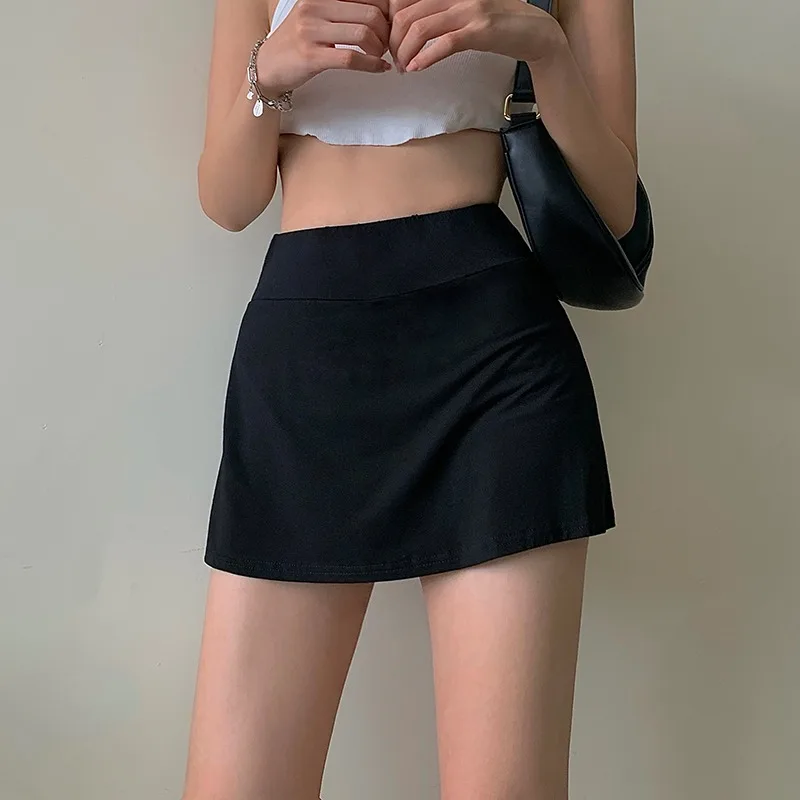 Sexy High Waist Tight Tennis Skirt for Women Summer Sports Hip Short