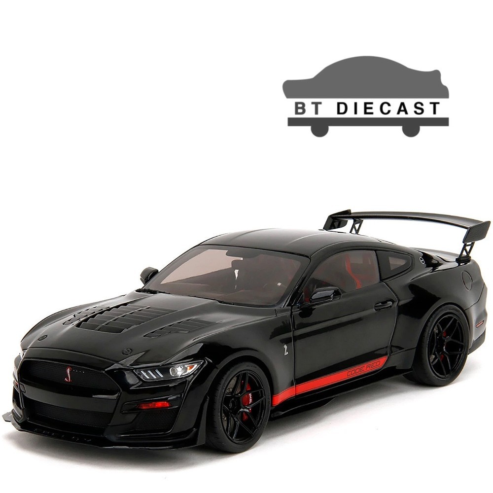 Jada Pink Slips 2022 Ford Mustang Shelby Gt  500 Gt500 1/18 Code Red Black 36385