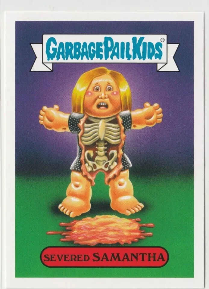 Severed Samantha Garbage Pail Kids GPK 2016 Prime Slime Trashy TV Card #3b