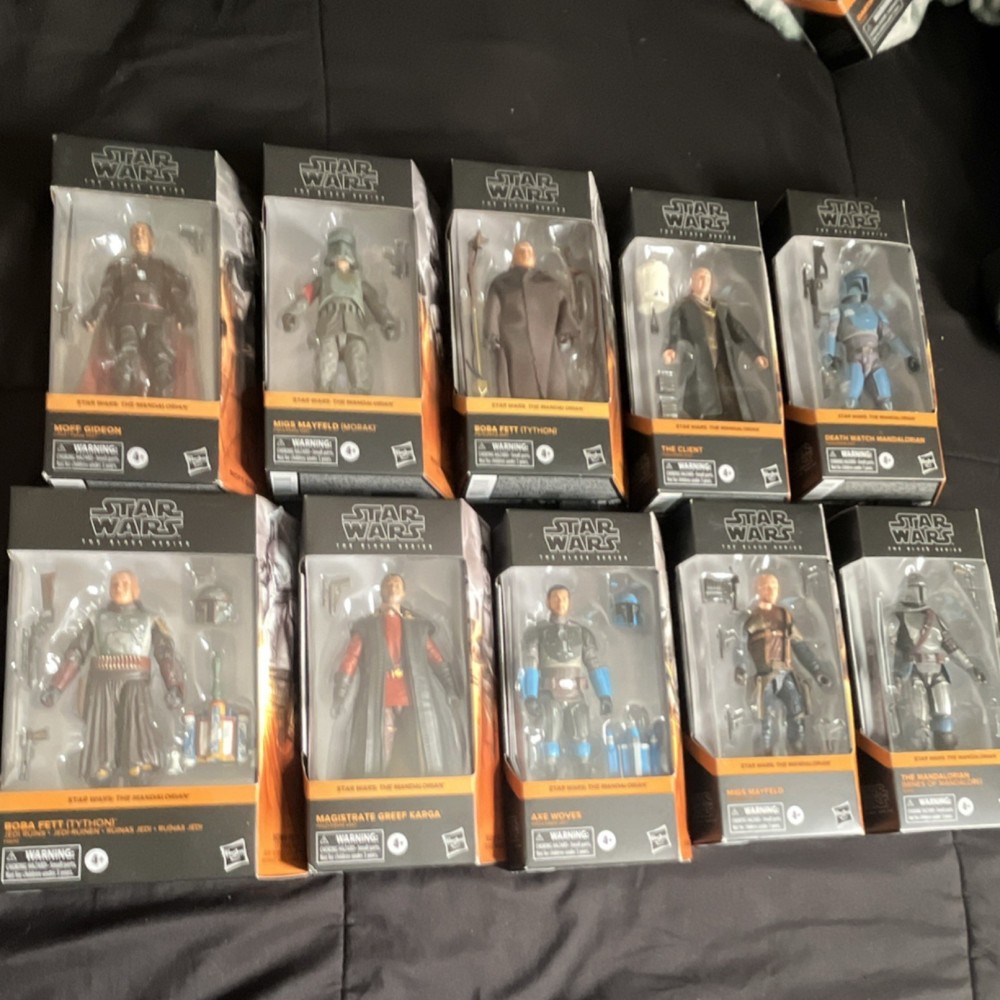 Hasbro Star Wars Black Series The Mandalorian Figures Lot