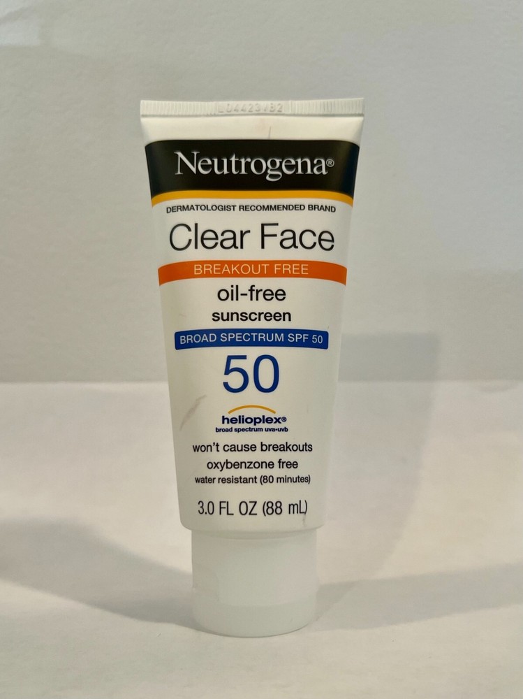 Neutrogena Oil-Free Clear Face Sunscreen SPF 50 Broad Spectrum 3oz