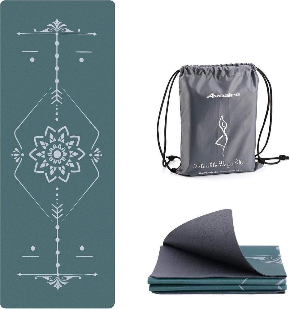 3mm High Density Non-Slip Foldable Yoga Mat for Hot Yoga Pilates