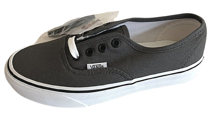 Vans Authentic Core Classics Sneakers Pewter Black Unisex Size M5.5W7
