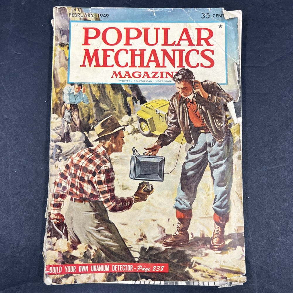 Vintage Popular Mechanics Magazine 1949 February, Life Line To Berlin Back Issue