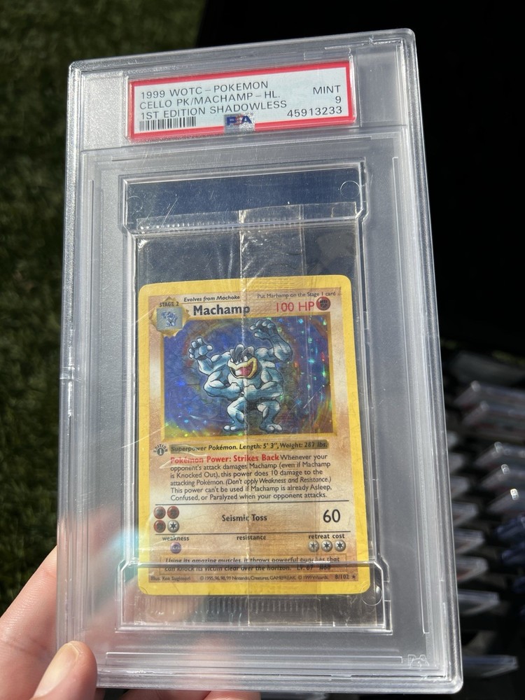Pokémon TCG Machamp Holo Rare 1st Edition Shadowless SEALED