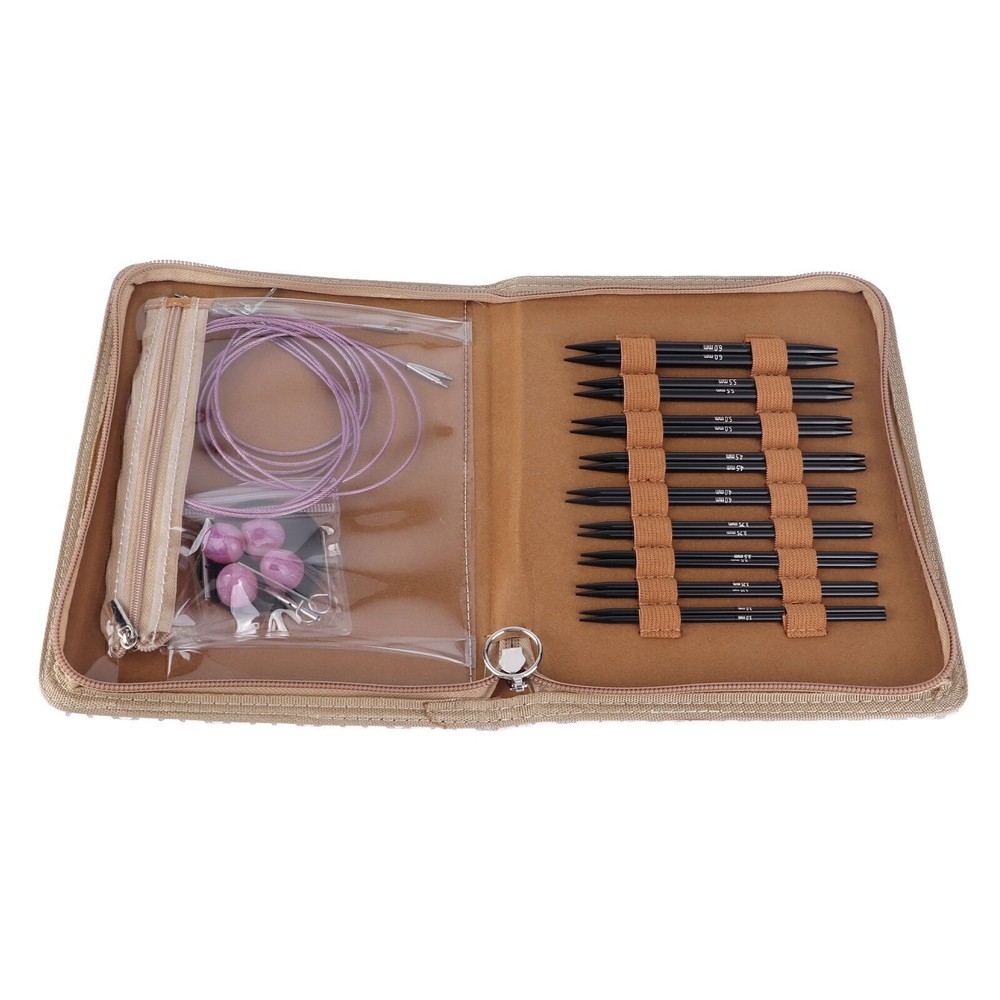 3-6mm Interchangeable Ergonomic Circular Knitting Needle Set