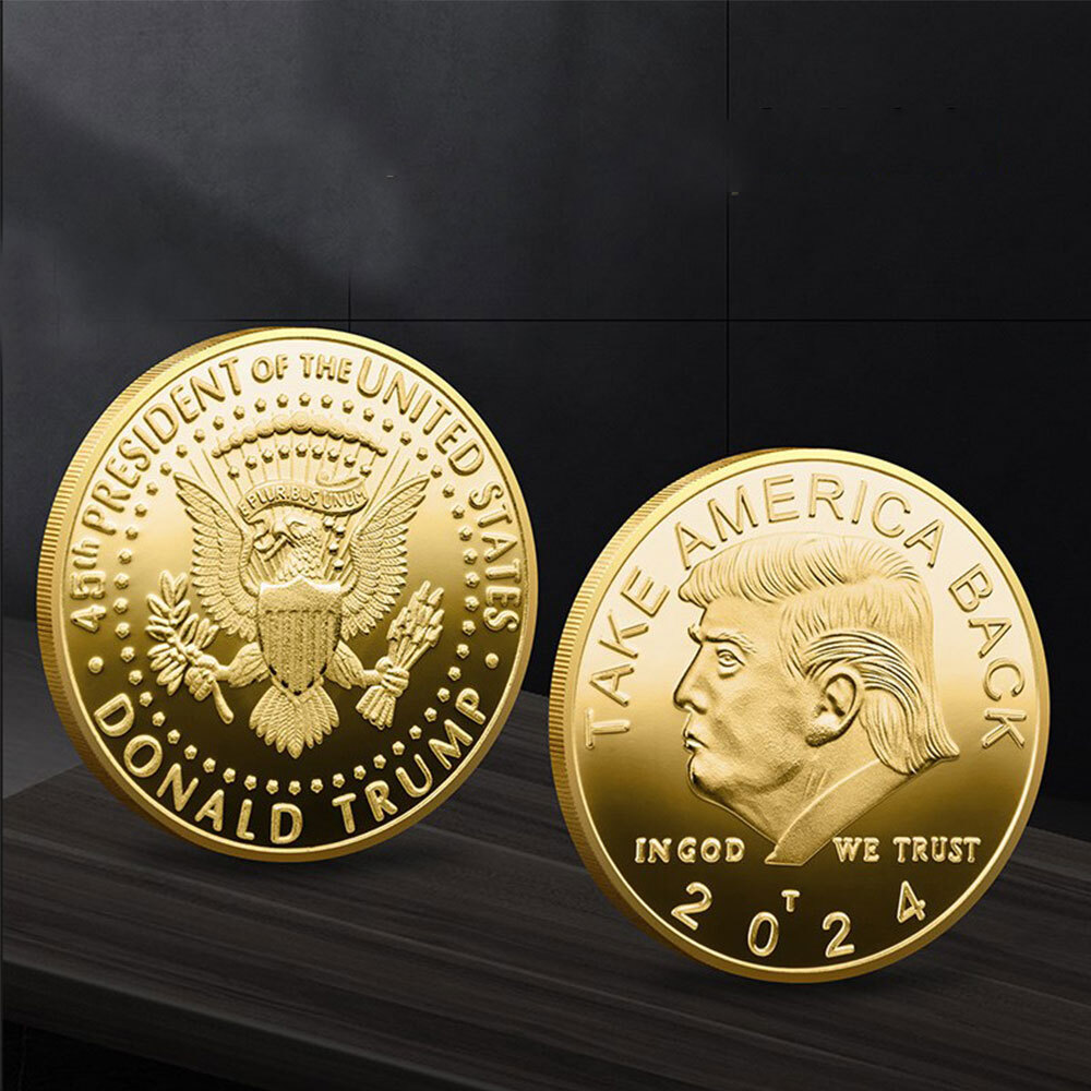 2024 President Donald Trump Commemorative Coin Take America Back Gift Gold