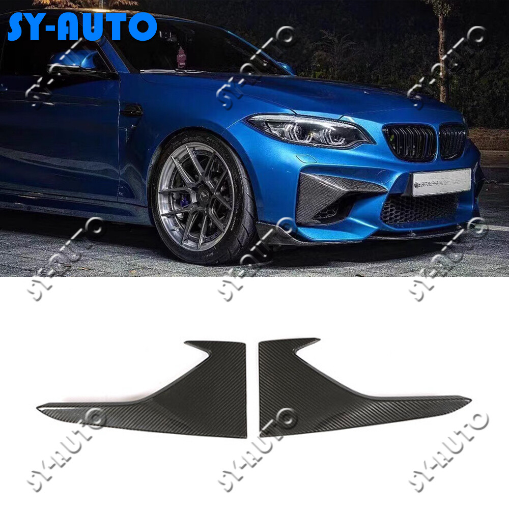 For 2016-2018 BMW M2 F87 Real Carbon Front Bumper Side Air Intake Grille Cover