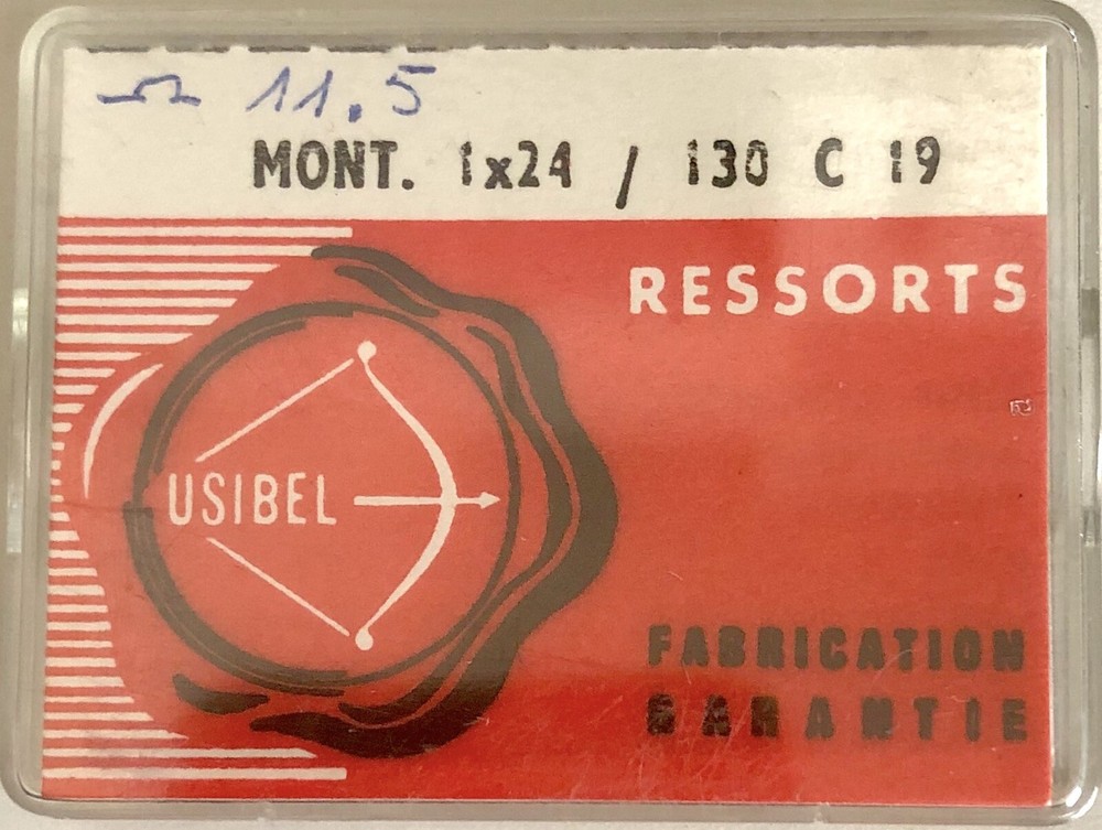 1X Mainspring 0711 1.30x0.06 Ø5.5 130/130 C19 1X24