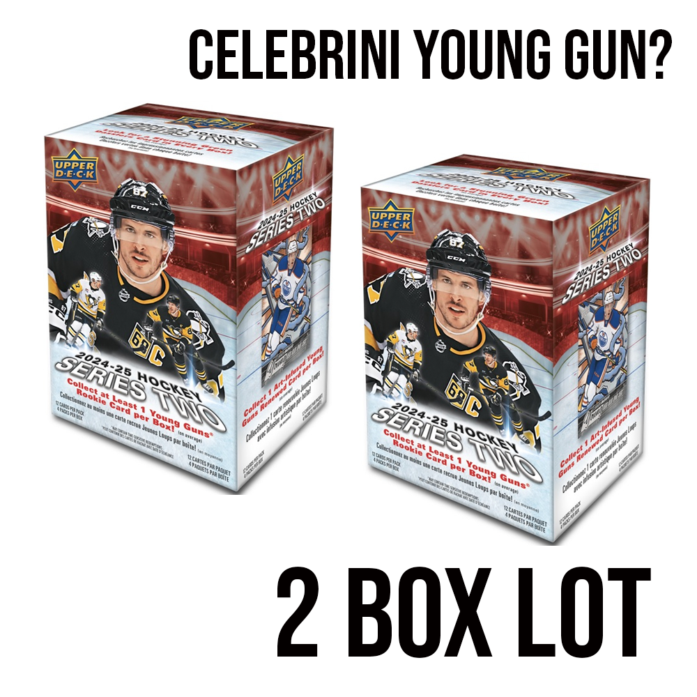 2024-25 Upper Deck Series 2 Hockey Blaster Box - 2 Box Lot (Factory Sealed)