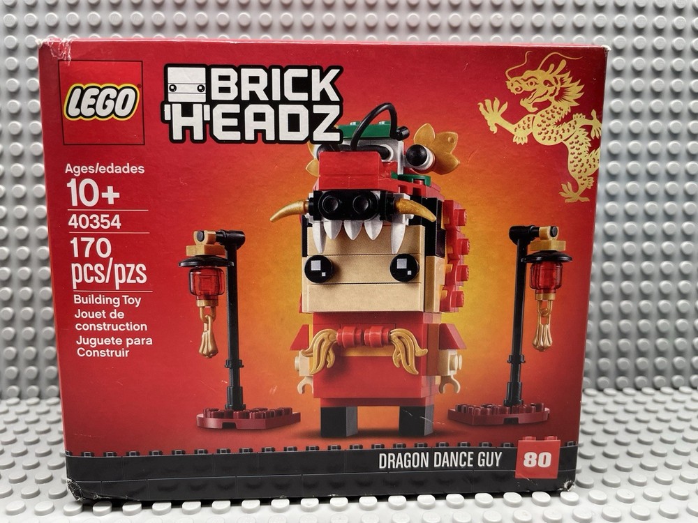 LEGO. BRICKHEADZ: Dragon Dance Guy (40354). New. Sealed Box.