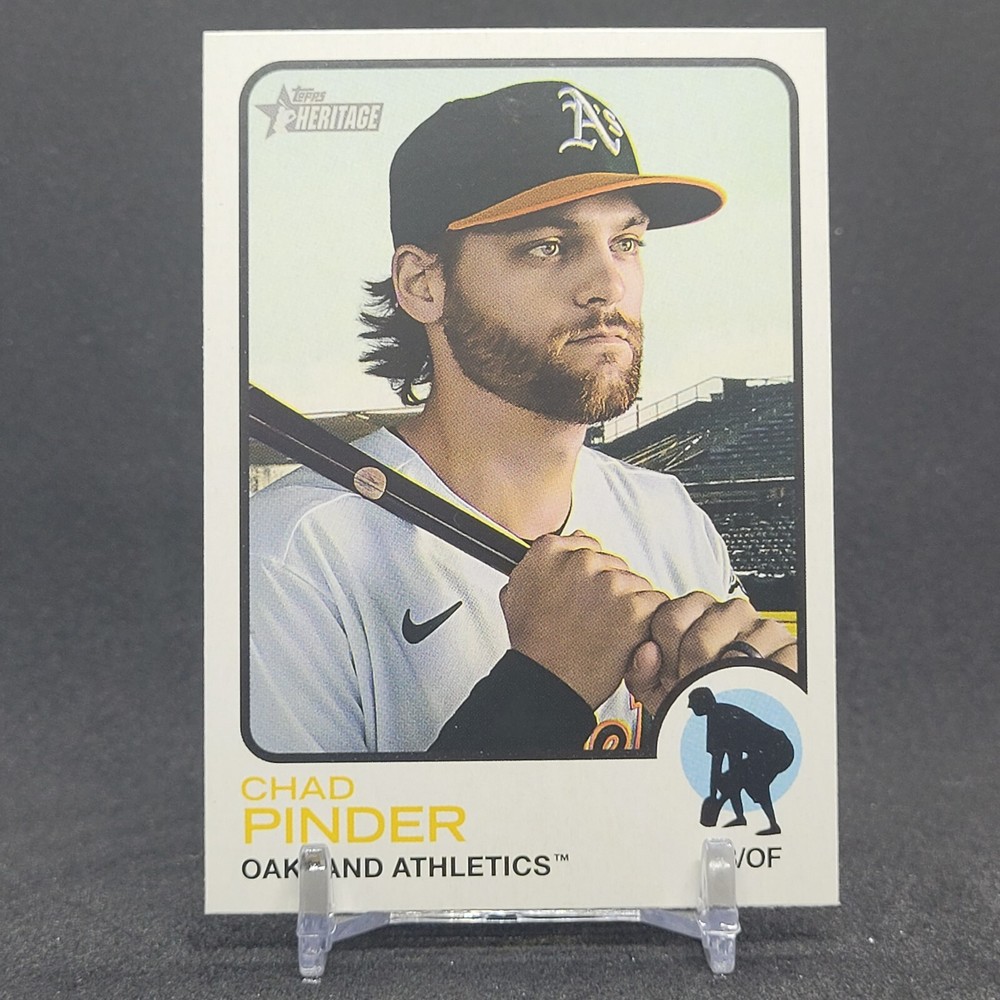 2022 Topps Heritage #440 Chad Pinder - High Number Short Print SP - Athletics