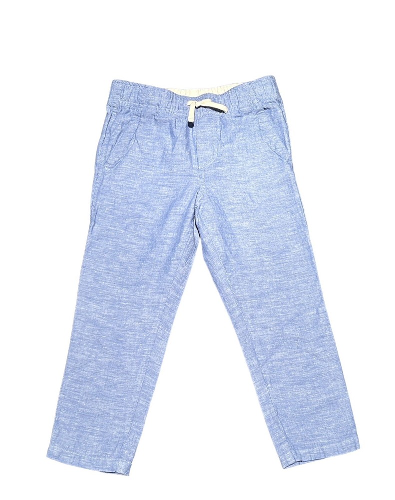 Janie And Jack Linen Cotton Pants Size 4 Pull On NWOT