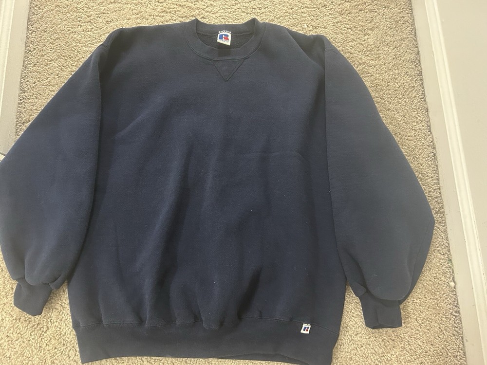 Russell Athletic Vintage Y2K Blue Sweatshirt Size XL Comfort Fit