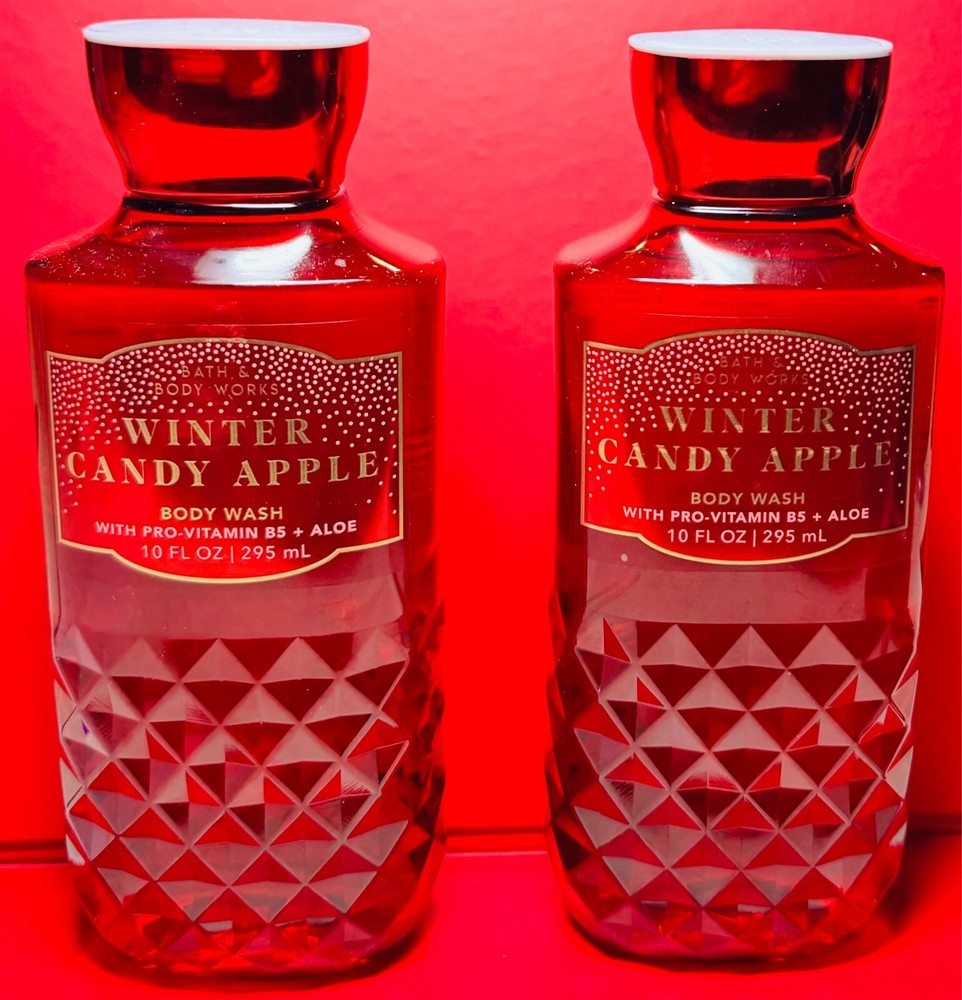NEW Bath & Body Works Winter Candy Apple 2X Body Wash FREE SHIP