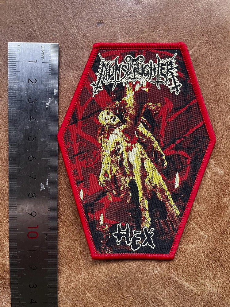 NUNSLAUGHTER hex DEATH METAL PATCH NEW BOLT THROWER CARDAVER MORBID ANGEL