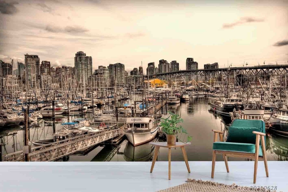 3D City Landscape Wall Murals Wallpaper Murals Wall Sticker 4