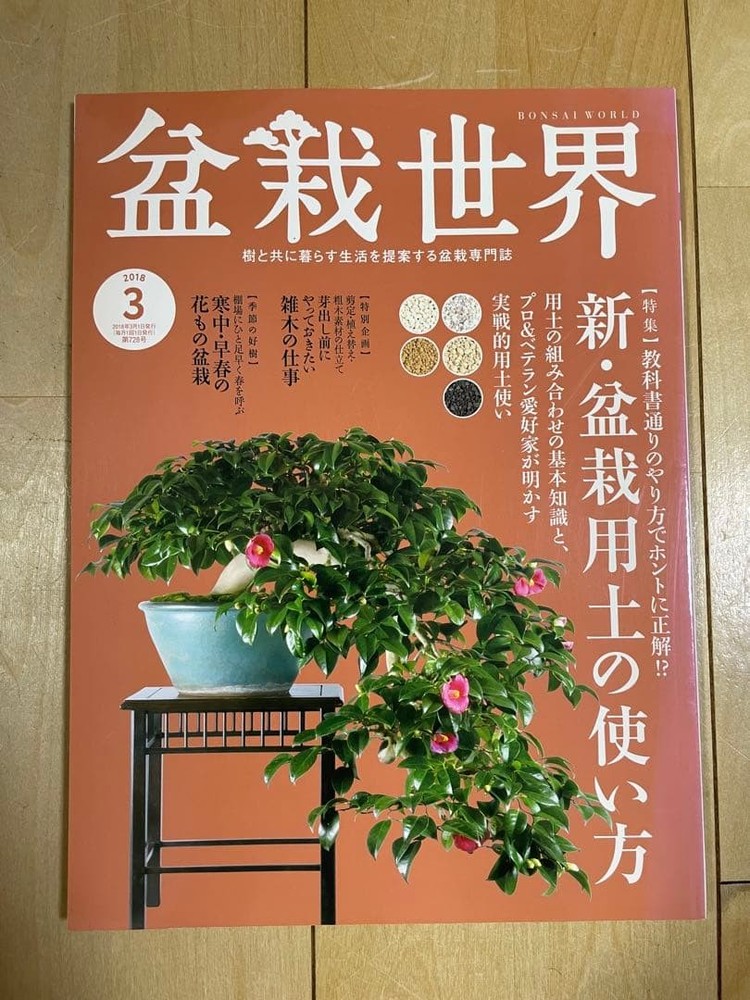 Bonsai World March 2018 Issue  Soil Techniques Tsukuba Camellia 112Pages