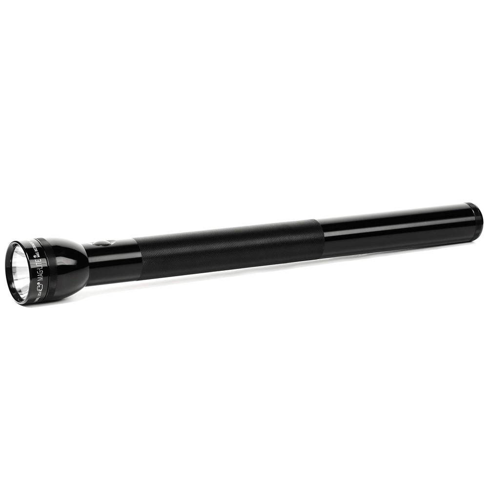 Heavy-Duty Incandescent 6-Cell D Flashlight, Black - S6D016