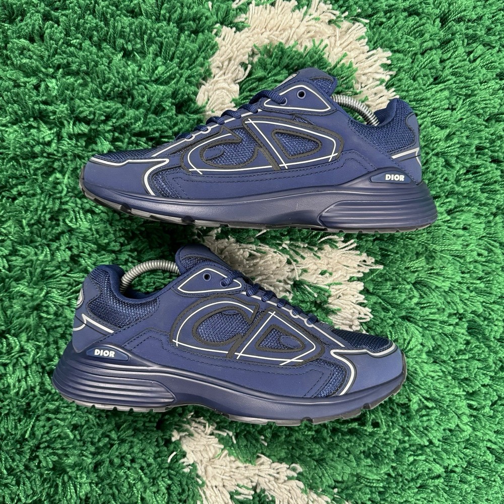 Dior B30 Sneakers Size 9 Deep Navy Blue Super Clean Style 42